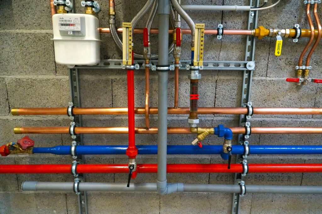 Partially Clogged Water Supply Pipe