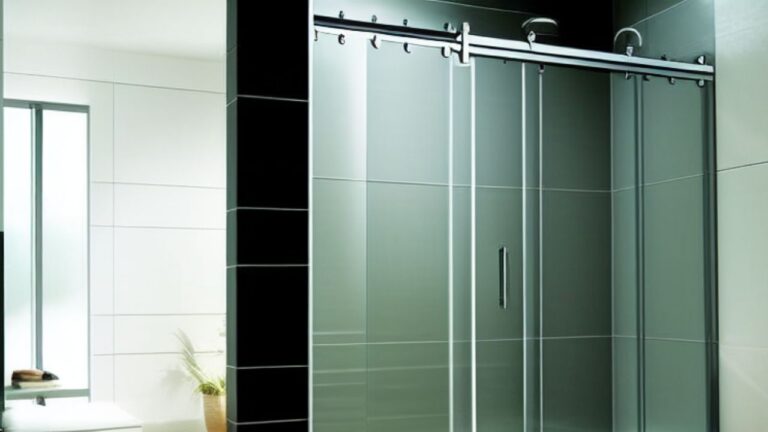 how do sliding shower doors work?
