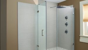 how to stop water running out of walk-in shower