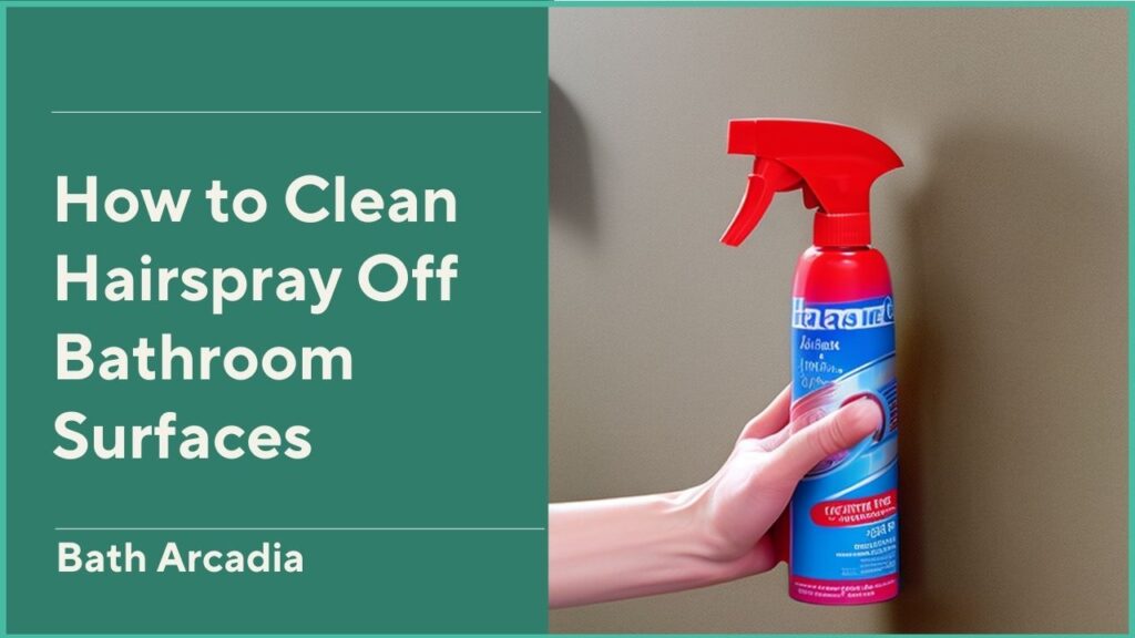 How to Clean Hairspray Off Bathroom Surfaces