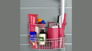 how to keep shower caddy from sliding down