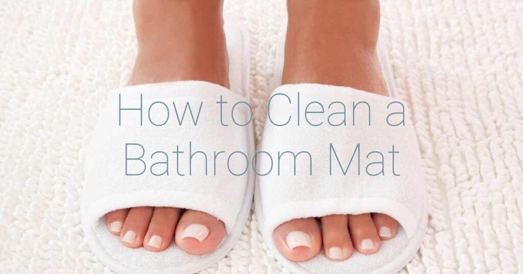 how to clean a bathroom mat