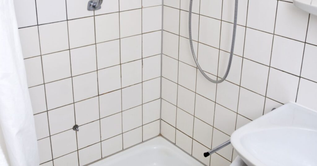 how to remove mold from shower grout