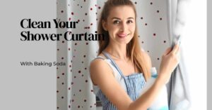 how to clean a shower curtain with baking soda