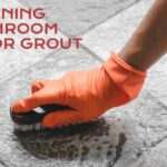 how to clean bathroom floor grout