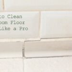 how to clean bathroom floor tiles l