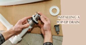 how to install a pop-up drain