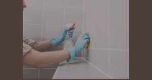 how to clean bathroom walls