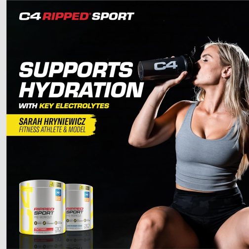 C4 Ripped Sport Pre Workout Powder Arctic Snow Cone - NSF - Image 7