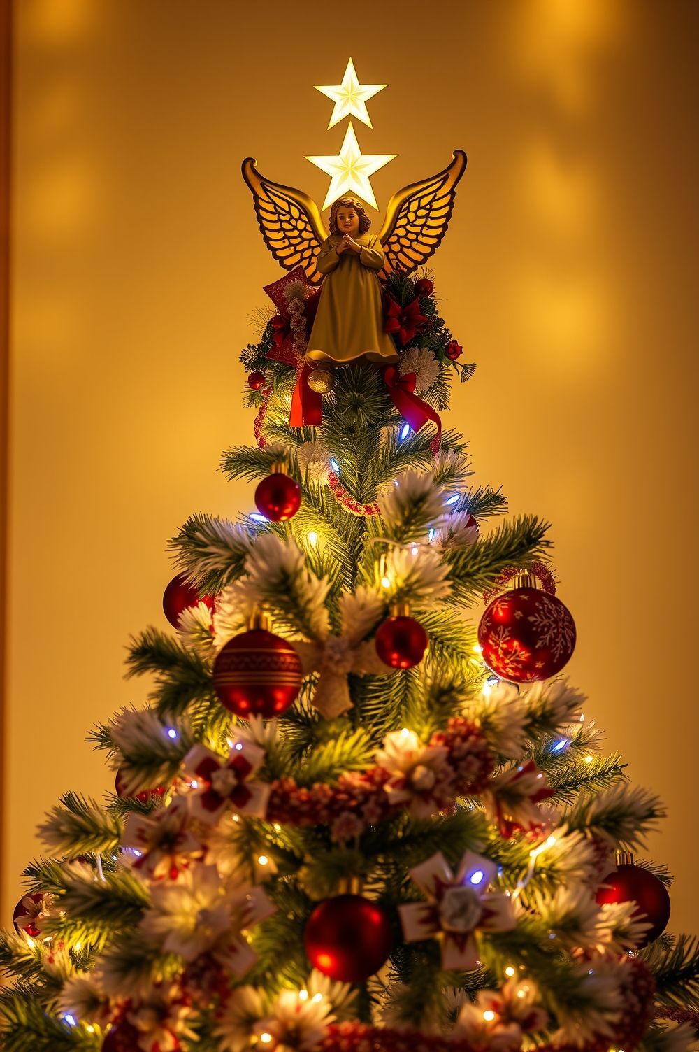 Adding Classic Touches with Lights, Garlands, and Tree Toppers