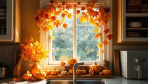 Brighten Your Home with Fun Fall Kitchen Window Decor Ideas