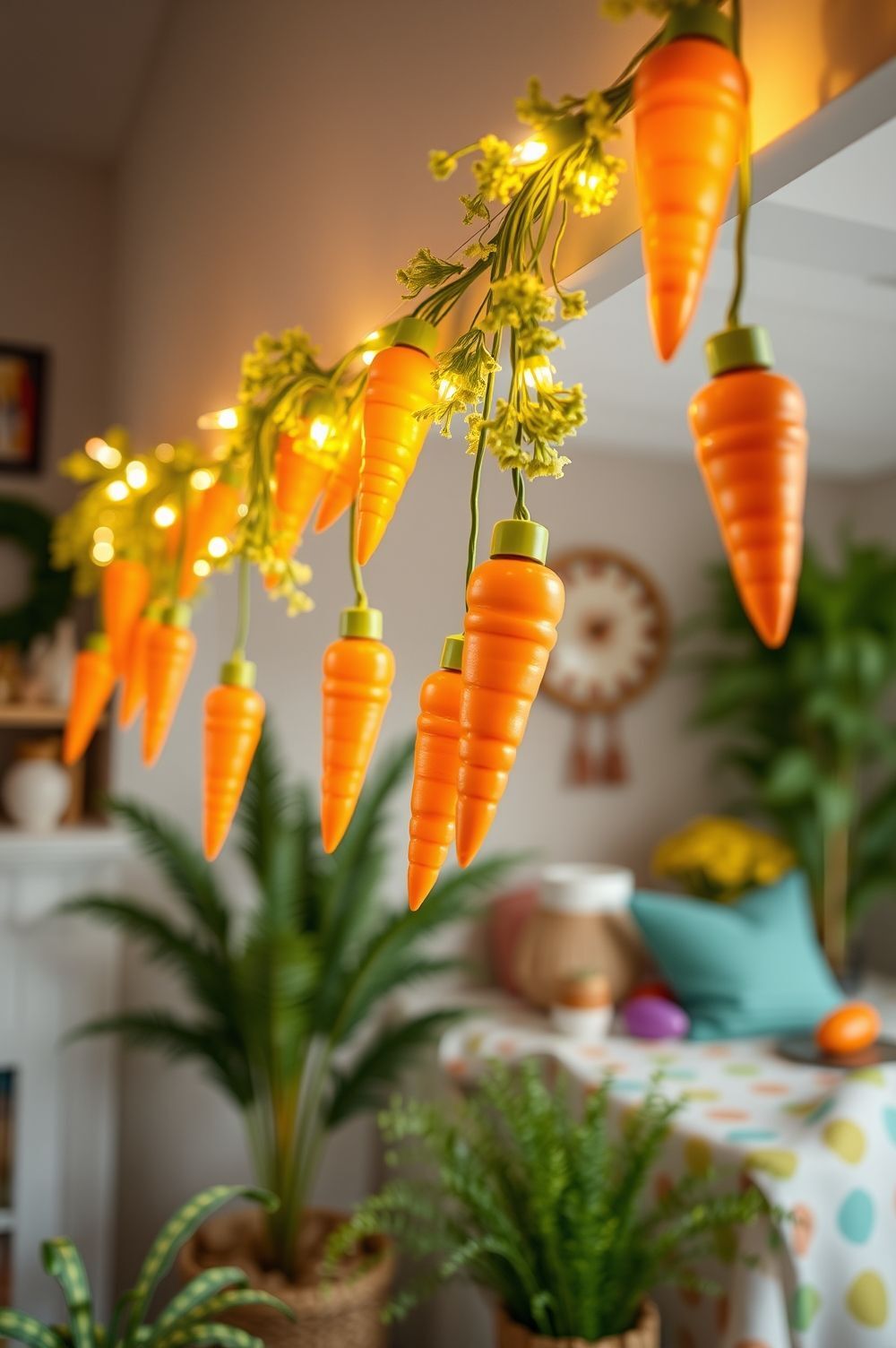 Carrot Garland for Hanging Cheer