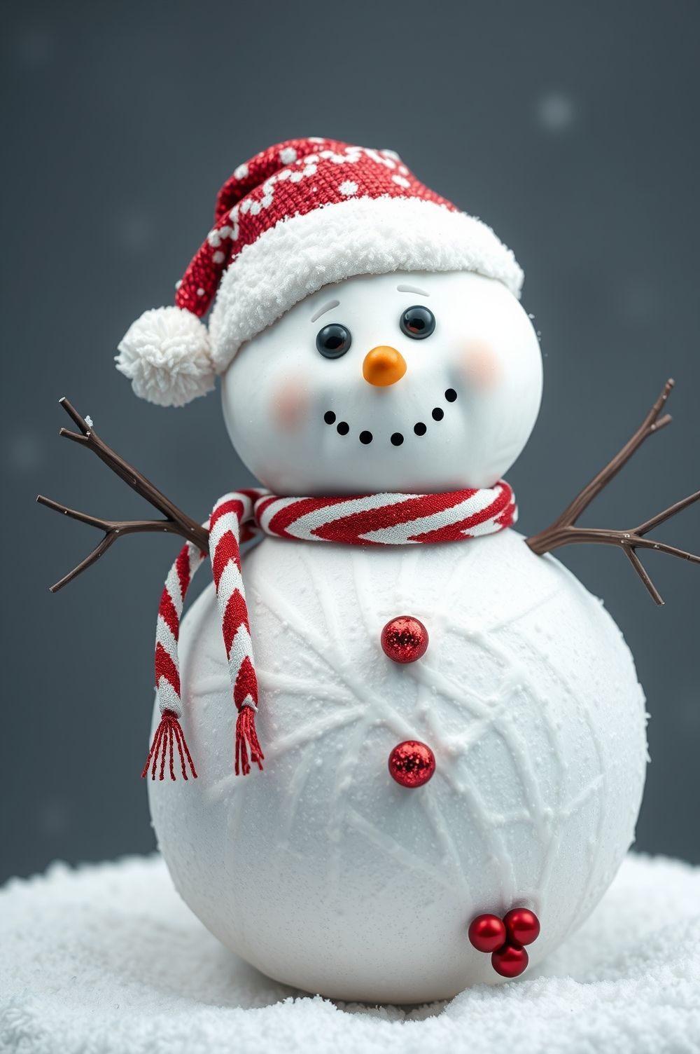 Classic Snowman with a Festive Twist