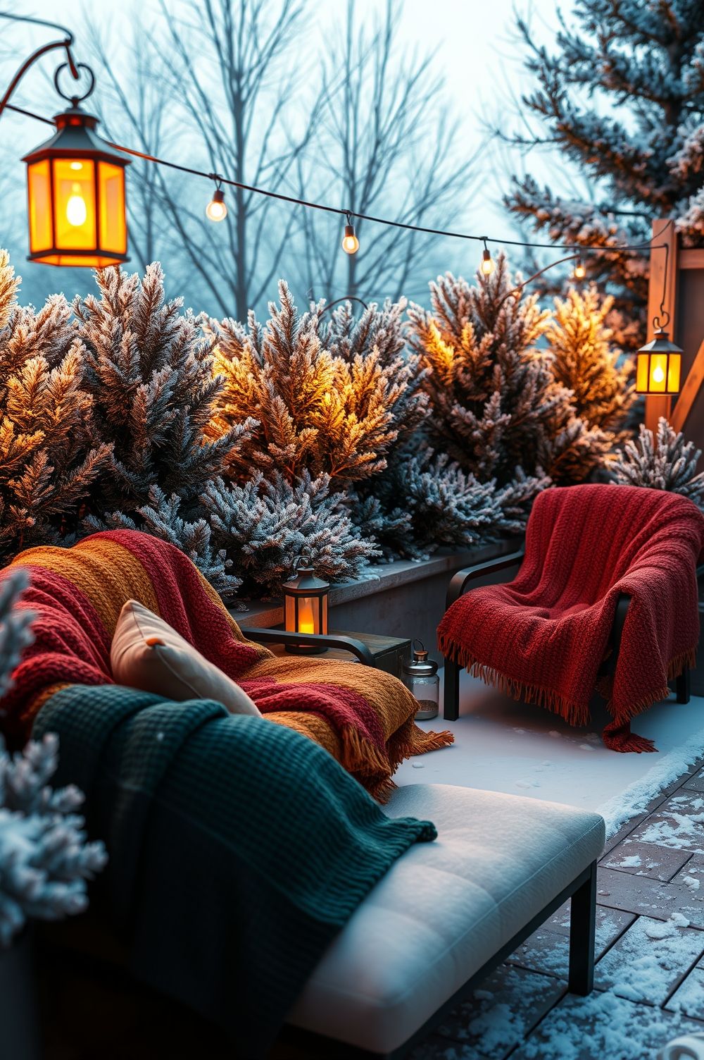 Cozy Outdoor Seating for Winter Chats