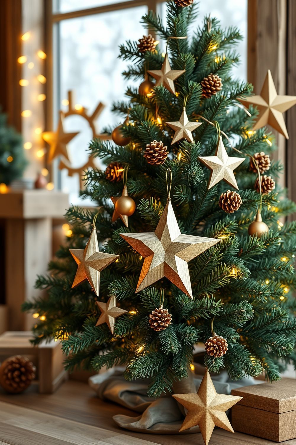 Create a Rustic Charm with Gold and Natural Elements