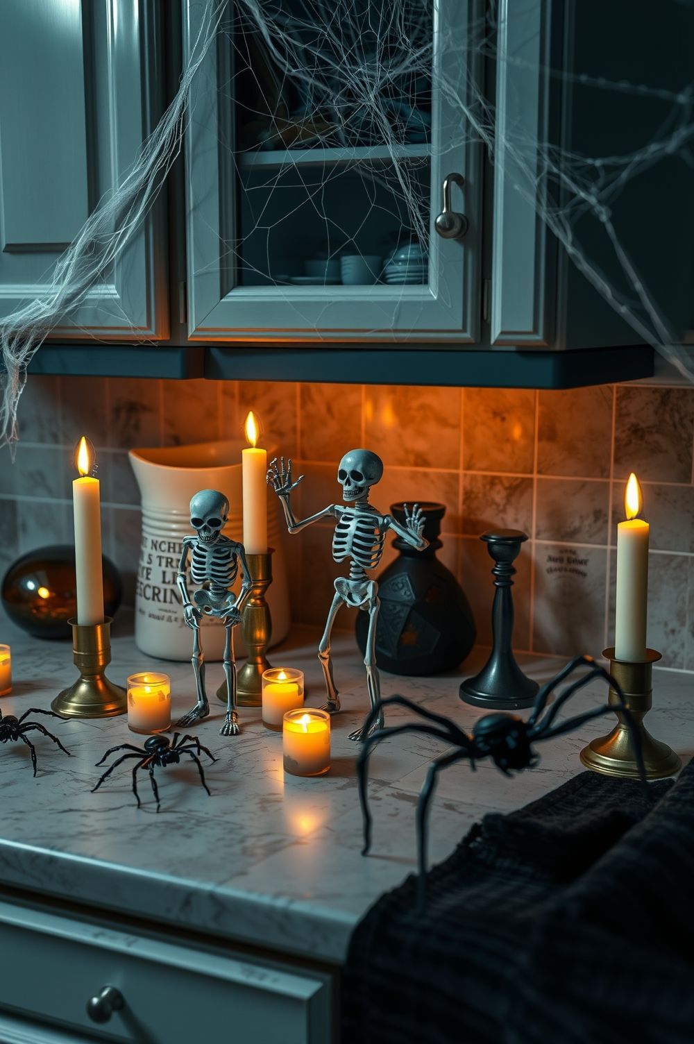 Create Haunted Countertops with Decorations