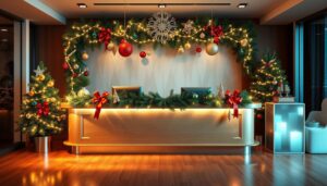 Creative Christmas Reception Desk Decorating Ideas That Wow Your Guests