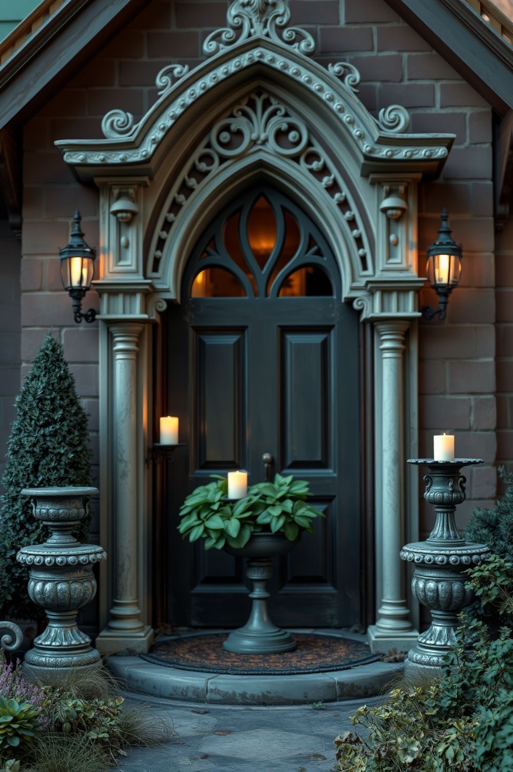 Creepy Victorian-themed Outdoor Decorations