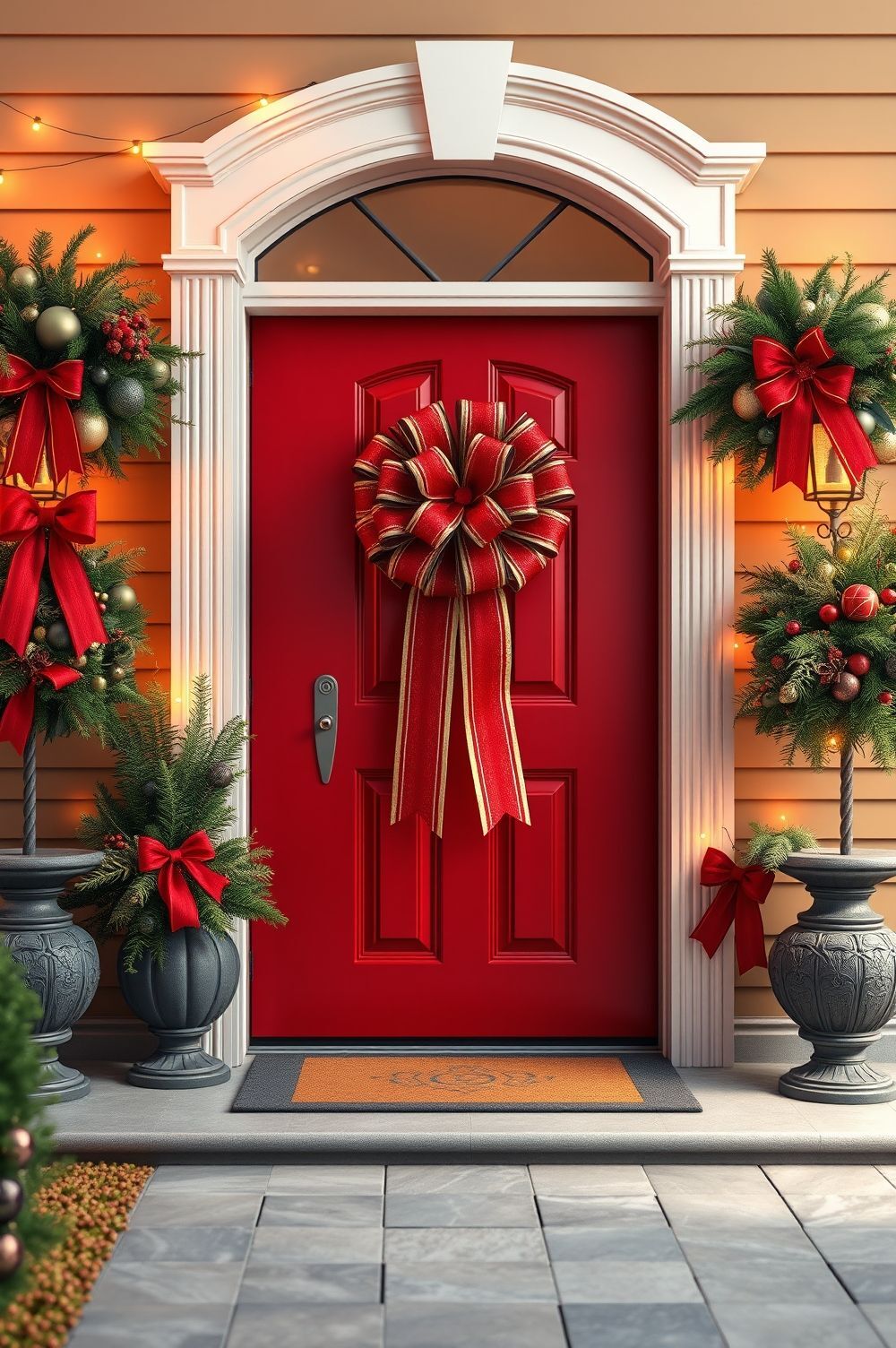Decorate Your Doorway with Ribbon Welcome Mats