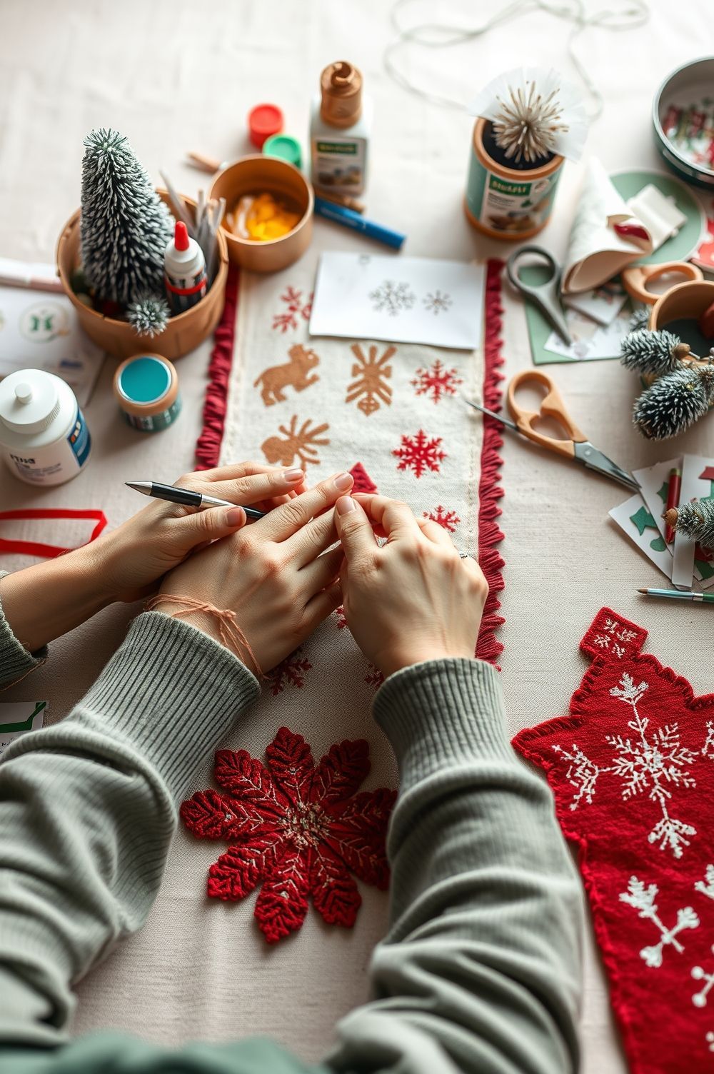 DIY Magic: Craft Your Own Unique Christmas Runners