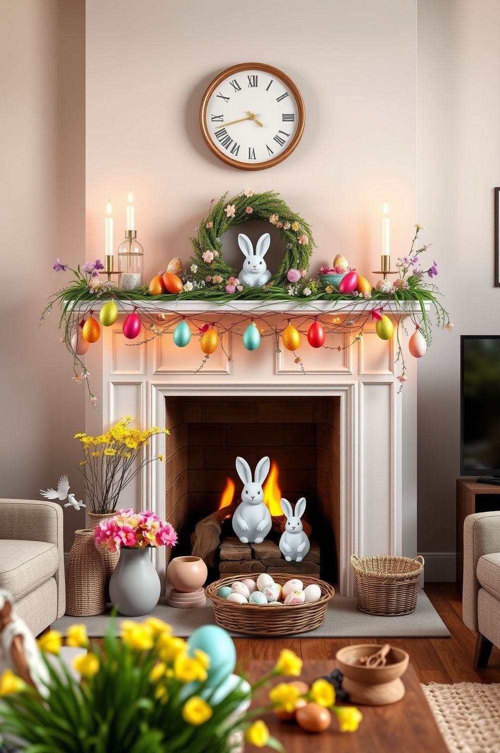 Egg-cellent Ideas for Decorating Your Mantel and Walls