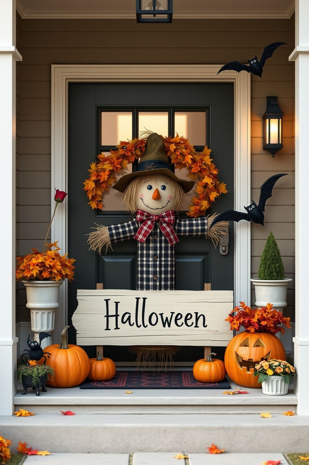 Final Touches: Making Your Halloween Front Door Unforgettable