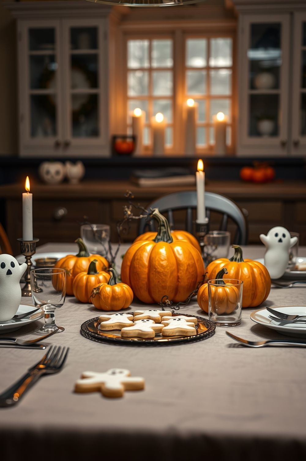 Finish Off with a Spooky Kitchen Table Setting