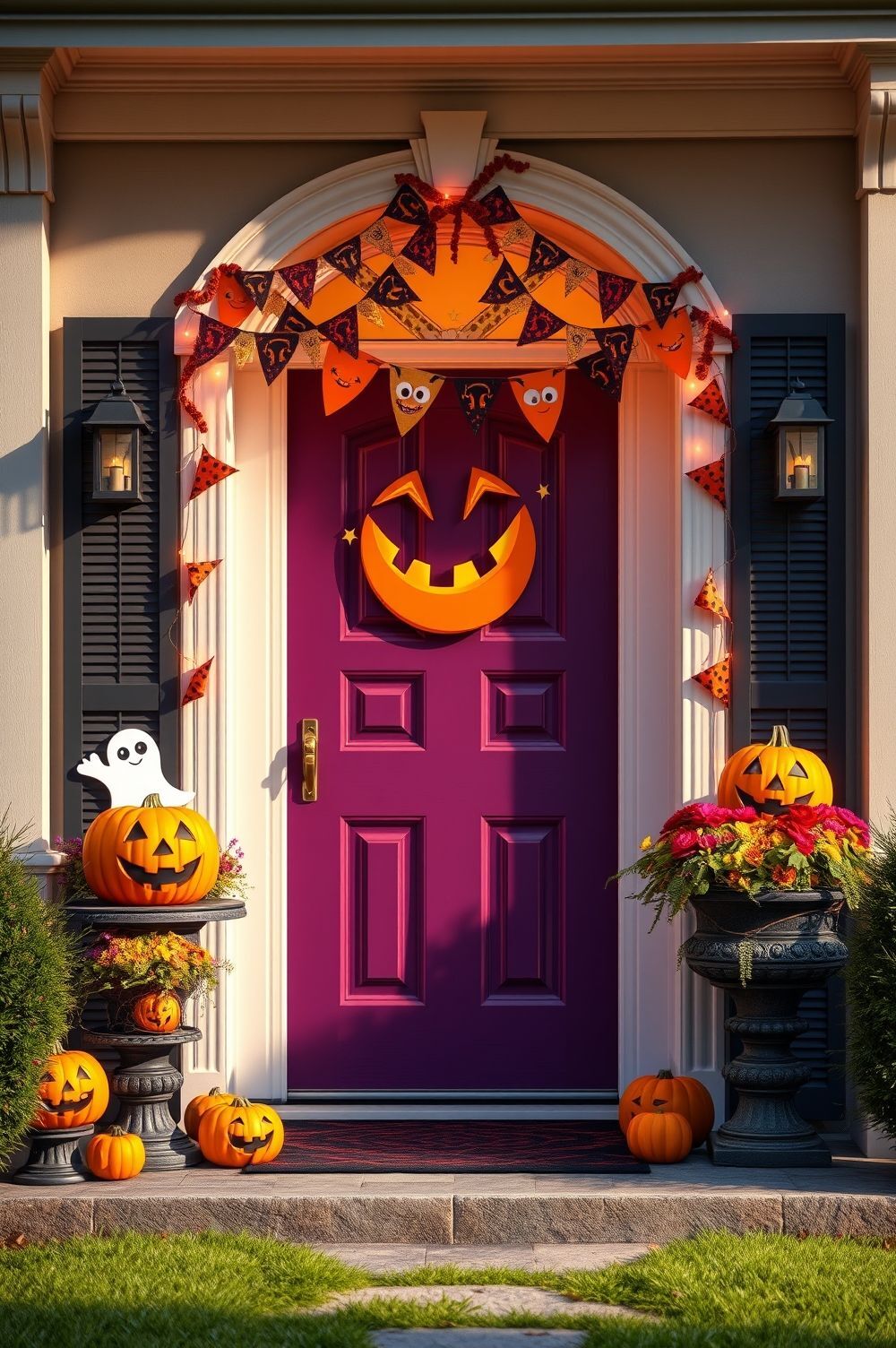 Fun and Friendly Halloween Front Door Themes for All Ages