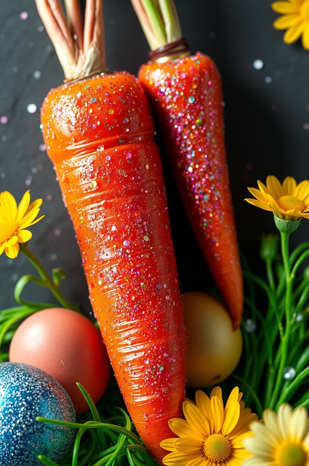 Glitter Carrots for a Sparkly Surprise