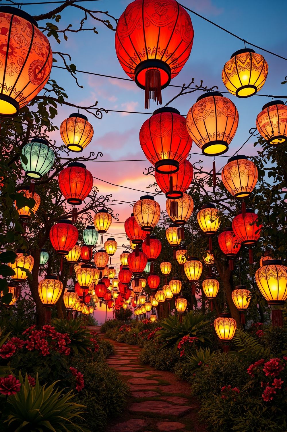 Glowing Paper Lanterns: Bring Color to Your Outdoors