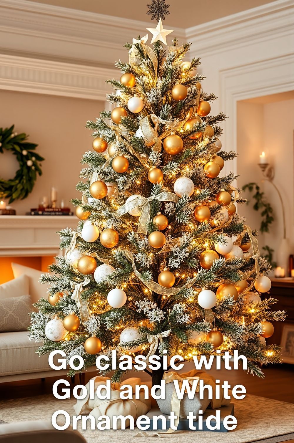 Go Classic with Gold and White Ornament Ideas