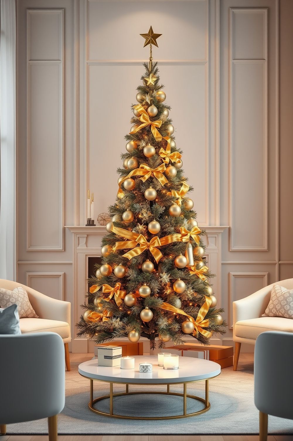Go Elegant with Monochrome Gold Decor