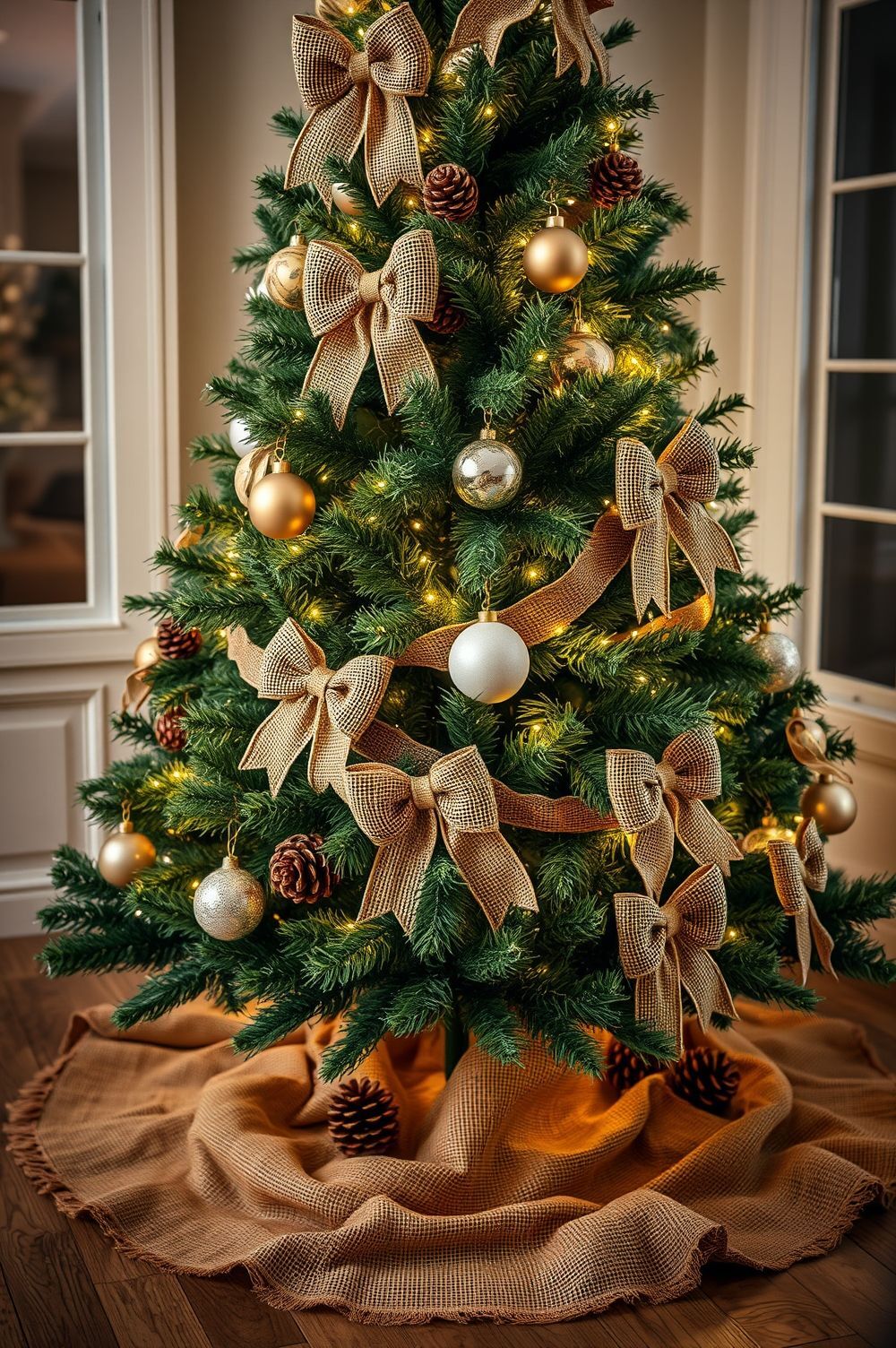 Incorporating Burlap into Your Christmas Tree Decorations