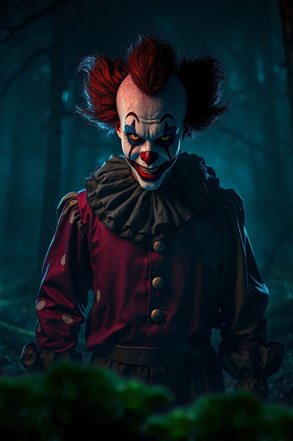 Lighting Tips for a Spooky Clown Scene That Shines at Night