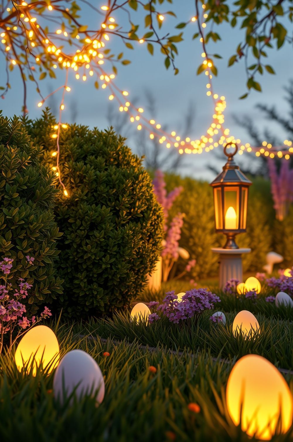Lighting Up Your Easter Garden for Nighttime Fun