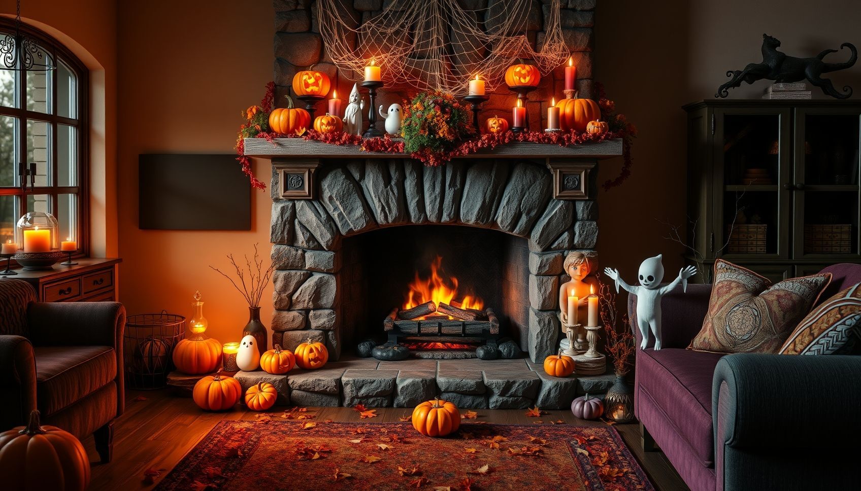 Spook-tacular Halloween Fireplace Decorating Ideas You Can’t Miss