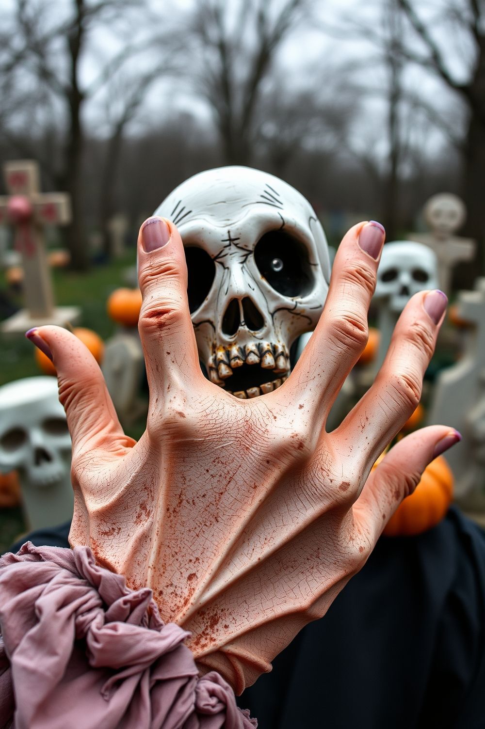 Spooky Decorations and Props to Elevate Your Halloween Cemetery Scene