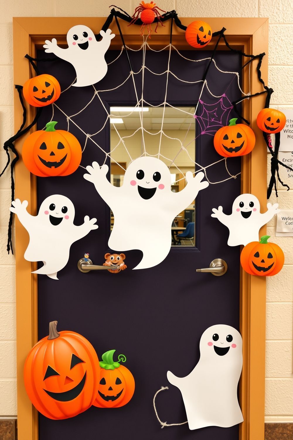 Start with Spooky Door Decorations to Welcome All Treaters