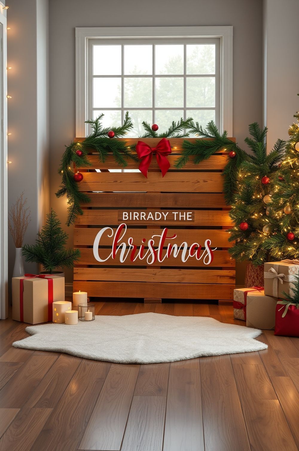 Sustainable and Stylish Pallet Christmas Displays
