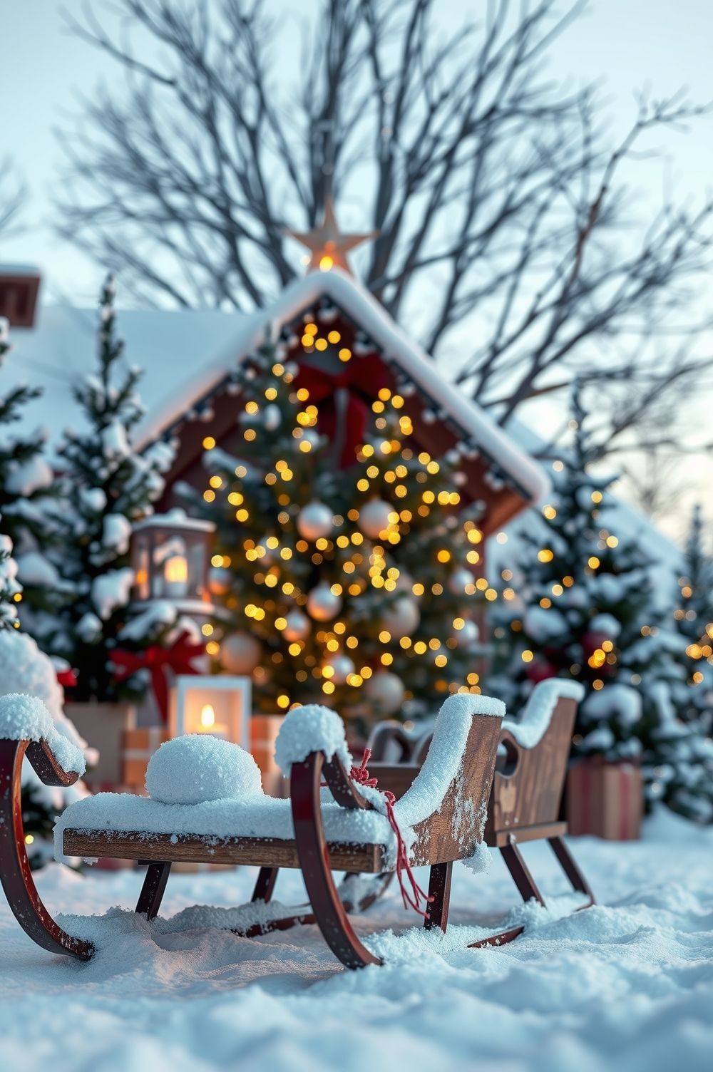 Winter Wonderland Themes for Sled Decorations