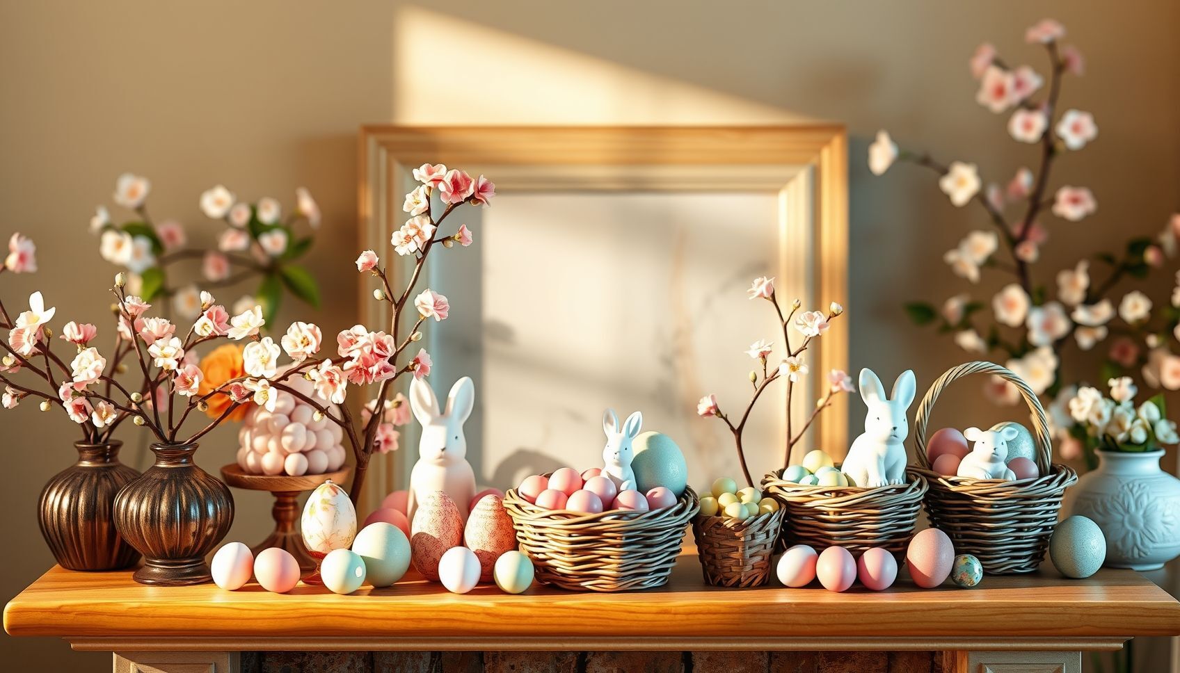 10 Fun and Easy Easter Fireplace Mantel Decorating Ideas You’ll Love