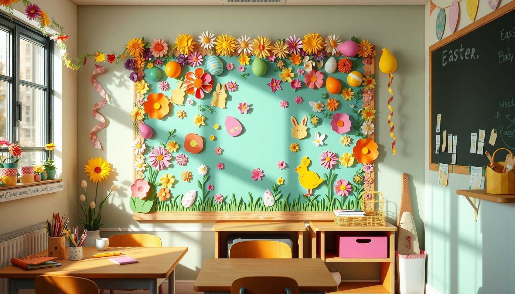 15 Fun and Easy Easter Bulletin Board Decorating Ideas That Will Make Your Classroom Bloom