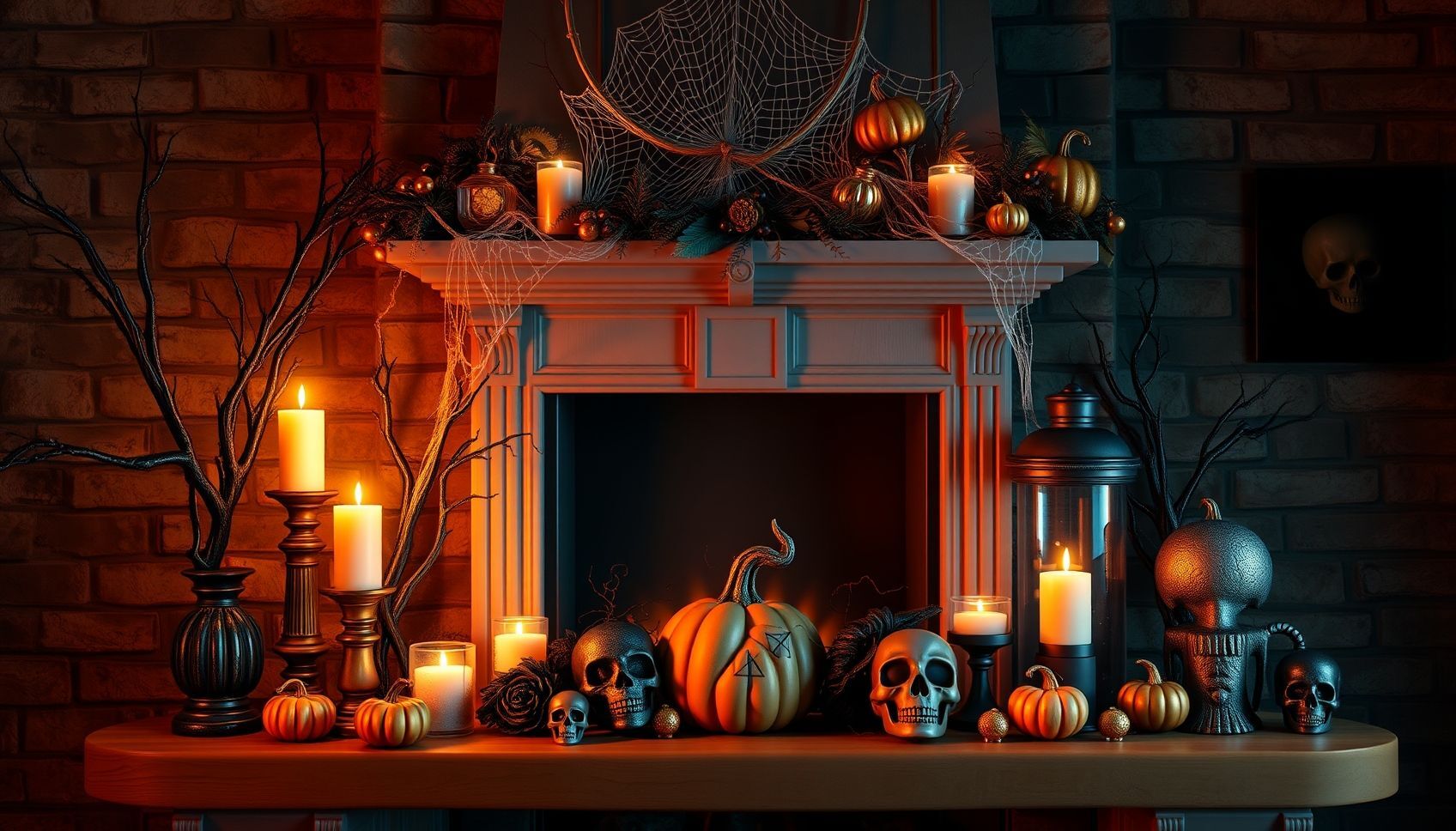 7 Spooktacular Halloween Fireplace Mantel Decorating Ideas You’ll Love