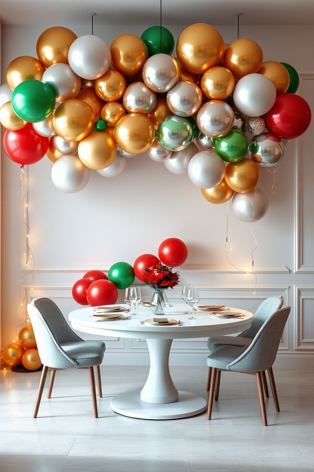 Balloon Garland Extravaganza for Holiday Parties