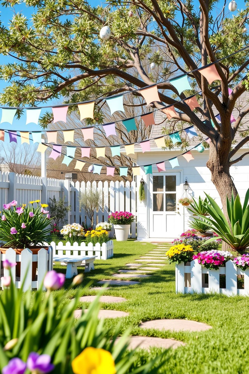 Bright and Colorful Easter Outdoor Decorating Ideas