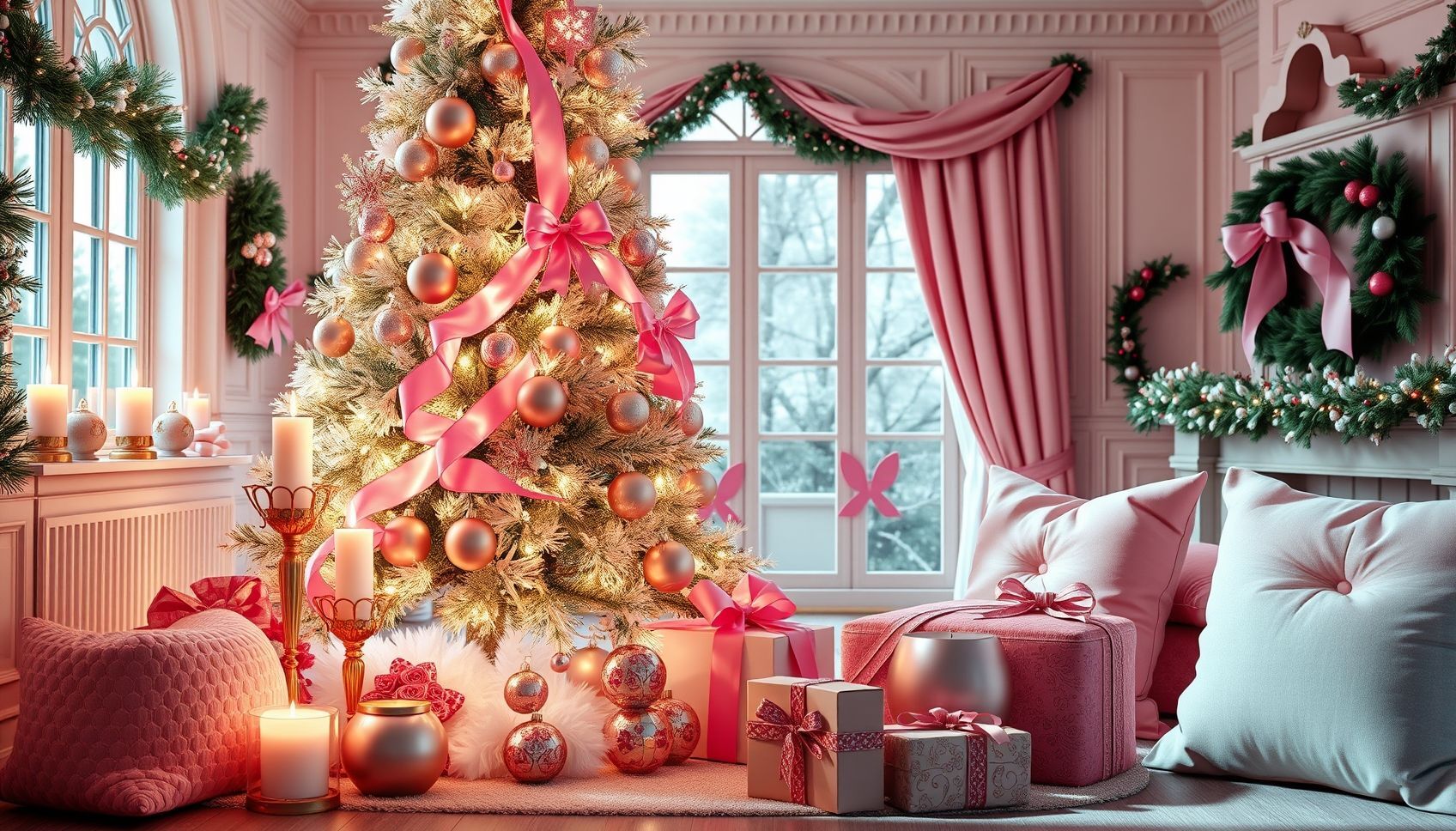 Brighten Up Your Holidays with These Fun and Fabulous Pink Christmas Decorating Ideas