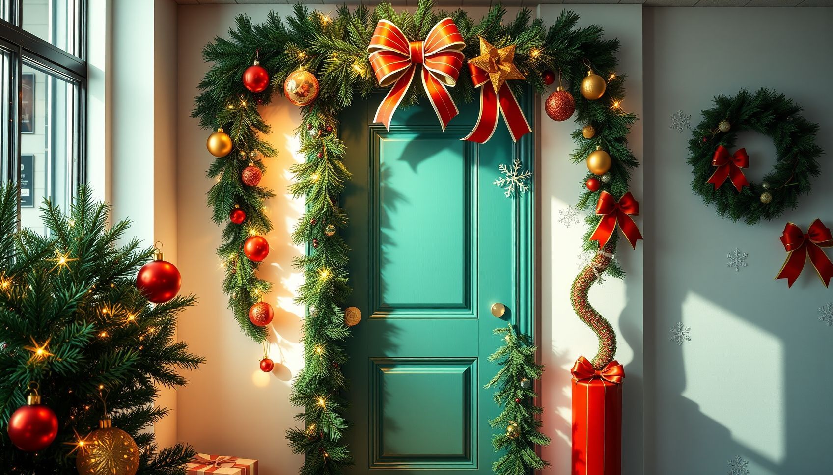 Brighten Up Your Office with These Awesome Christmas Door Decorating Ideas