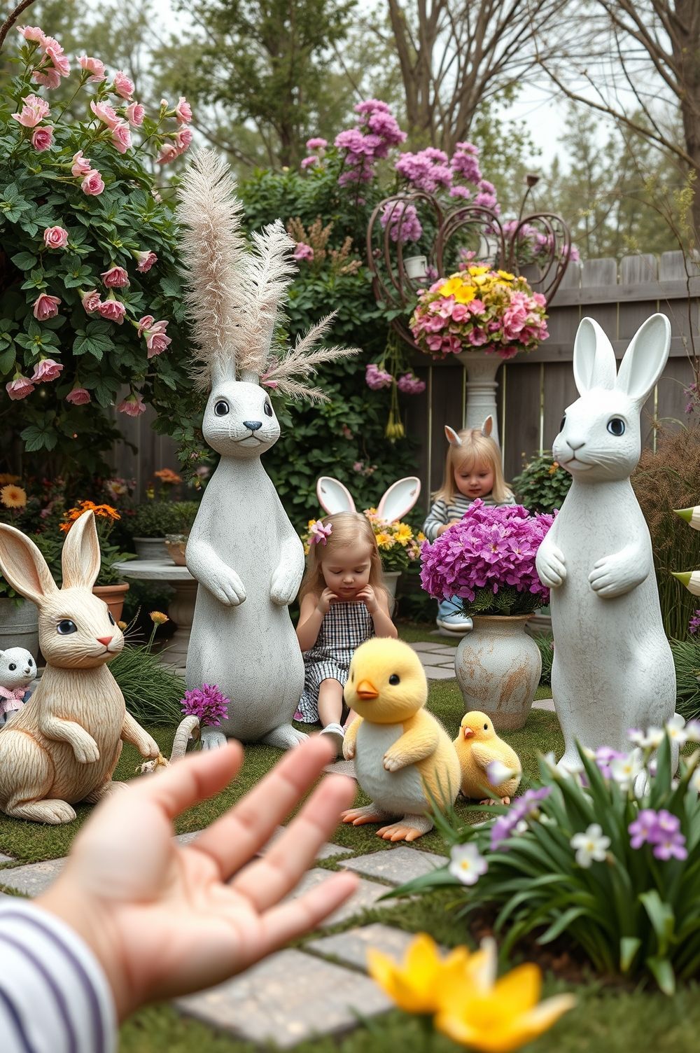 Bunny and Spring Animal Outdoor Decor