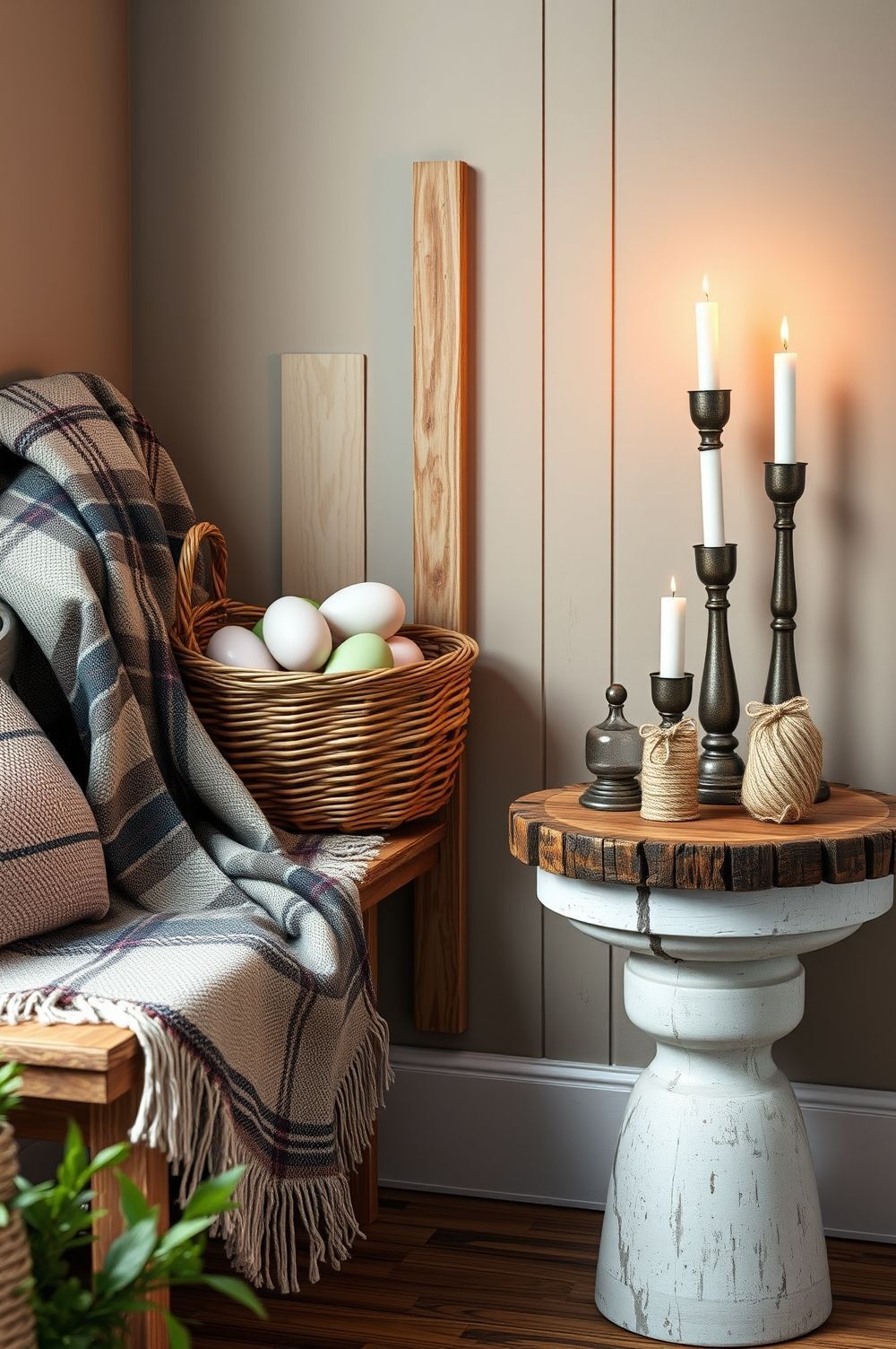 Create Cozy Nooks with Rustic Textiles and Accessories