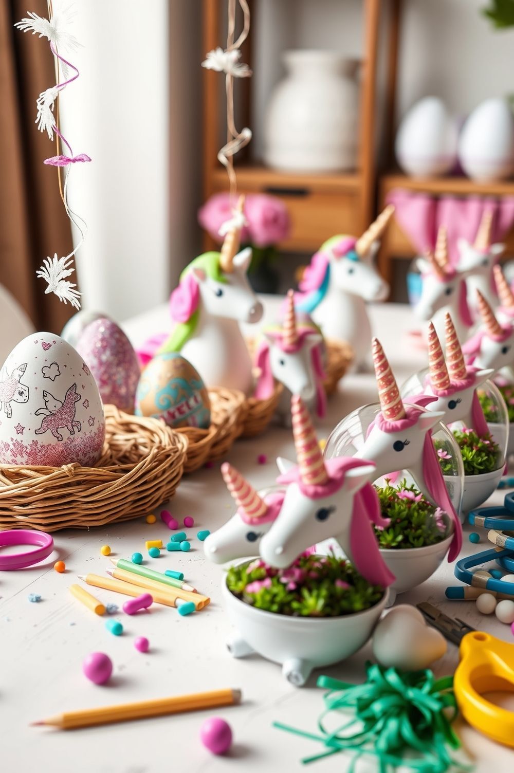 Creative DIY Easter Unicorn Decorations
